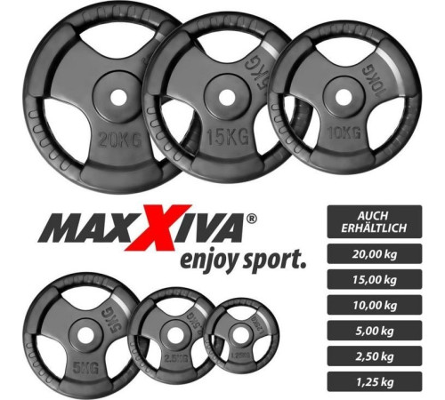 Набір дисків Maxxiva 2 х 10 кг Набір дисків Maxxiva 2 х 10 кг