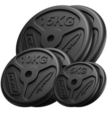 Диски чавунні Marbo Sport MW-2x15KG_2x10KG_2x5KG-SLIM 60 кг