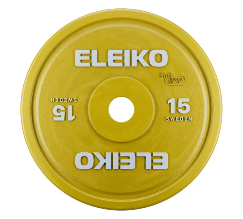 Диск змагальний для пауерліфтингу Eleiko IPF 15 кг