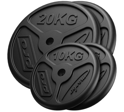 Диски чавунні Marbo Sport MW-2x20KG_2x10KG-SLIM 60 кг