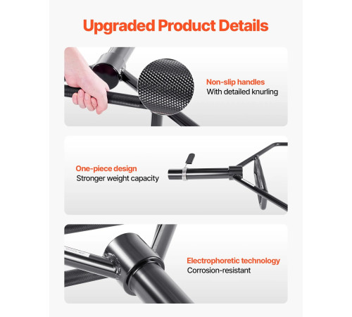 Гриф для штанги VEVOR 5,5 см, 360 кг