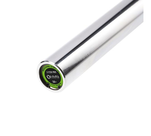 Гриф олімпійський HMS GOP220 PRO з затискачами ZG1000R, 220 см