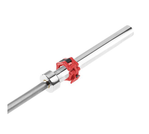 Гриф олімпійський HMS GOP220 PRO з затискачами ZG1000R, 220 см