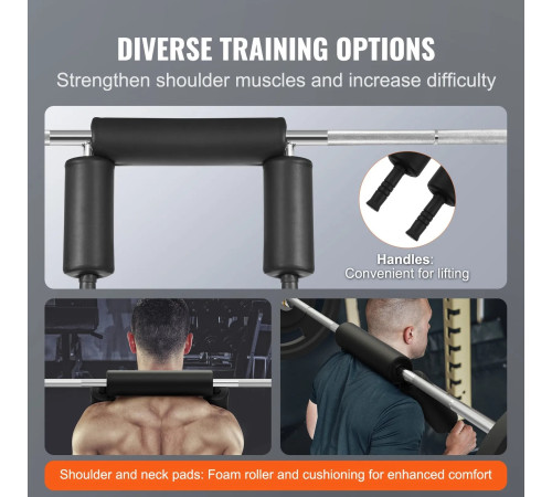 Гриф для штанги VEVOR 221 см, 315 кг