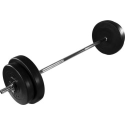 Гриф прямий Movit Professional + набір дисків30 кг