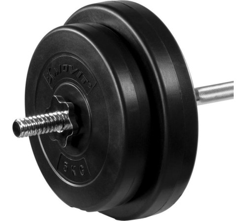 Гриф прямий Movit Professional + набір дисків30 кг