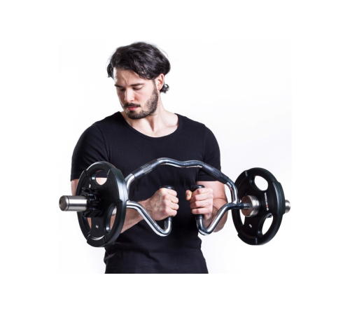 Гриф олімпійський Bi-Tri-Trap York Fitness 86см (50мм) з гумовими рукоятками Гриф олімпійський Bi-Tri-Trap York Fitness 86см (50мм) з гумовими рукоятками