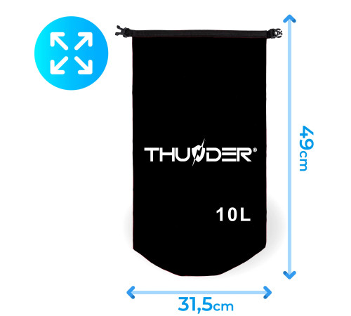 Гермомішок THUNDER 10 л чорний Гермомішок THUNDER 10 л чорний