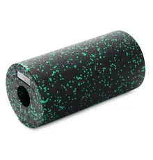 Масажний ролик Gymtek для йоги та фітнесу ЕРР 30*15 см чорно-зелений