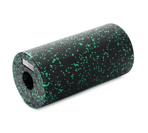 Масажний ролик Gymtek для йоги та фітнесу ЕРР 30*15 см чорно-зелений