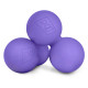 Силіконовий масажний подвійний м'яч 63 мм Hop-Sport HS-S063DMB фіолетовий