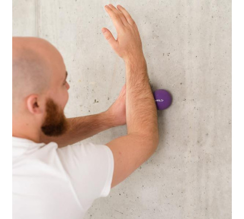 Масажний м'яч HMS BLC02 фіолетовий (подвійний)