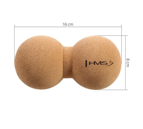 Корковий масажний м'яч HMS BLW02 (подвійний)