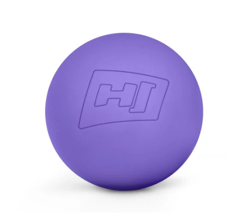М'яч масажний силіконовий Hop-Sport HS-S063MB 63 мм, фіолетовий