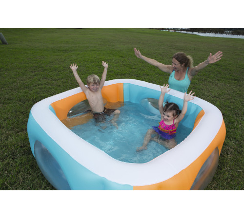 Басейн надувний дитячий Window Pool Bestway 51132 168x168х56 см Басейн надувний дитячий Window Pool Bestway 51132 168x168х56 см