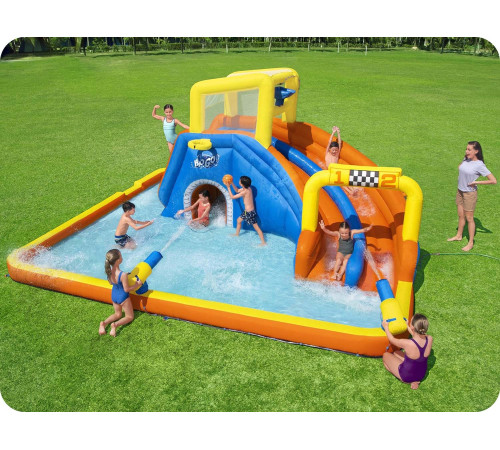 Plac zabaw dmuchany Mega Park 551 x 502 x 265 cm Bestway 53377