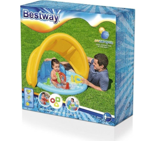 Басейн надувний дитячий Lil' SeaShapes Bestway 52568 115х89х76 см Басейн надувний дитячий Lil' SeaShapes Bestway 52568 115х89х76 см