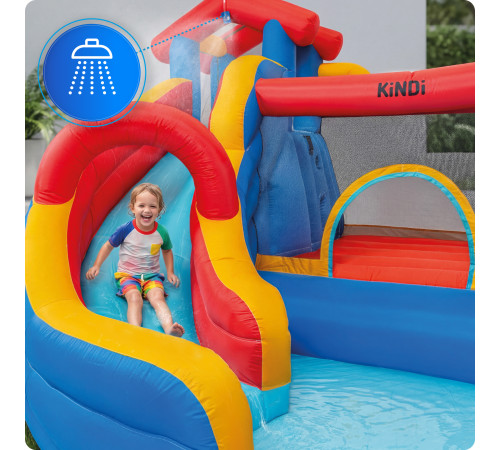 Надувний ігровий майданчик KiNDi DPZ003 357 x 305 x 230 cм з насосом 450W