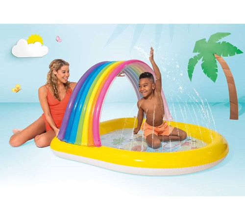 Басейн надувний дитячий Веселка Intex 57156NP 147х130х86 см Басейн надувний дитячий Веселка Intex 57156NP 147х130х86 см