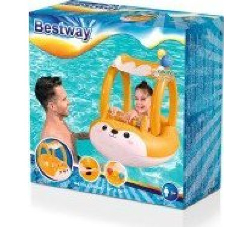 Пліт надувний з навісом Bestway 34168 Лисичка, 94 х 66 см