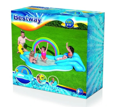 Надувний ігровий майданчик Rainbow N' Shine Bestway 53092 257x145x91 см Надувний ігровий майданчик Rainbow N' Shine Bestway 53092 257x145x91 см