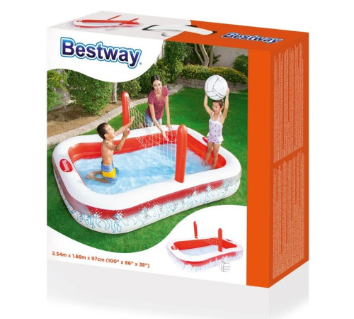 Басейн надувний дитячий для волейболу Bestway 54125 253x168x97 см
