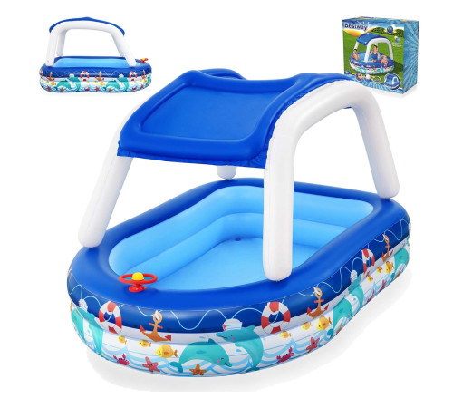 Басейн надувний дитячий Bestway 54370 213x155x132 см