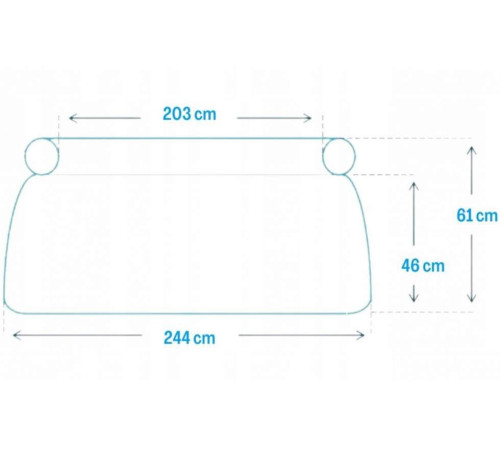 Басейн надувний дитячий Easy Set Intex 28106 244 x 61 см