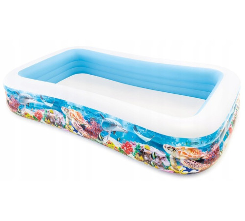 Басейн надувний дитячий Swim Centre Морські тварини Intex 58485 305х183х56 см