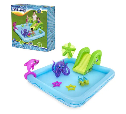 Надувний ігровий майданчик Fantastic Aquarium Bestway 53052 239х206х86 см Надувний ігровий майданчик Fantastic Aquarium Bestway 53052 239х206х86 см