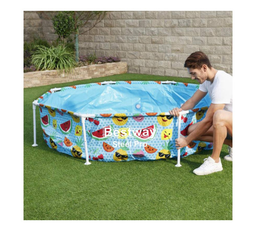 Басейн каркасний дитячий Steel Pro Frame Pool Bestway 56432 244x51 см Басейн каркасний дитячий Steel Pro Frame Pool Bestway 56432 244x51 см