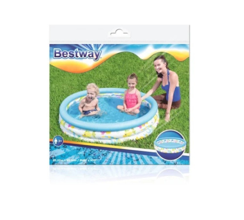 Басейн надувний дитячий Рибки Bestway 51226 122х25 см Басейн надувний дитячий Рибки Bestway 51226 122х25 см
