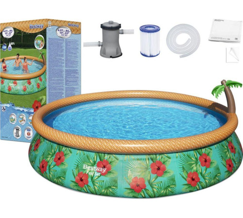 Басейн надувний дитячий Tropical Bestway 57416 457x84 см 15FT Басейн надувний дитячий Tropical Bestway 57416 457x84 см 15FT