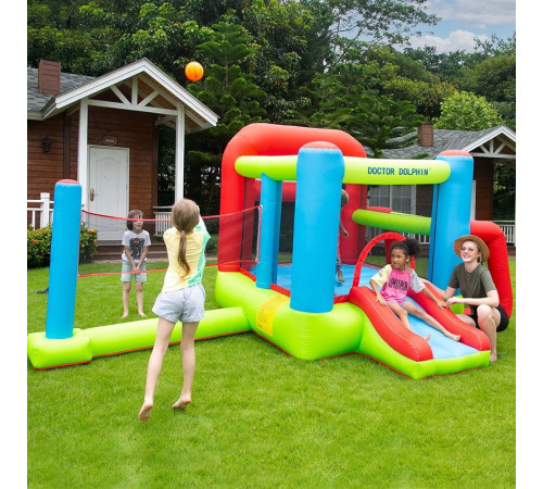 Ігровий майданчик надувний Doctor Dolphin Tennis & Soccer 72013 460 х 290 х 210 см - різнокольоровий