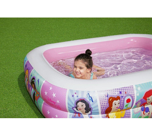 Басейн надувний дитячий Disney Princesses Bestway 91056 200x146x48 см