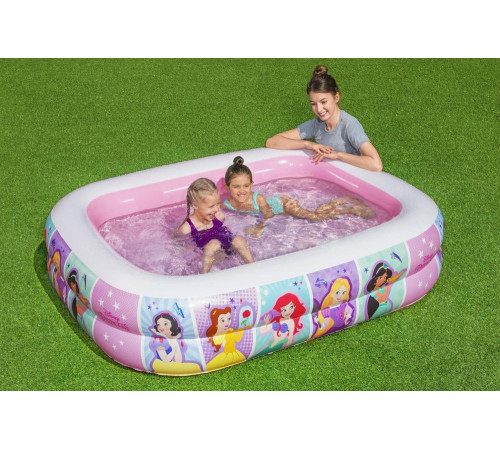 Басейн надувний дитячий Disney Princesses Bestway 91056 200x146x48 см
