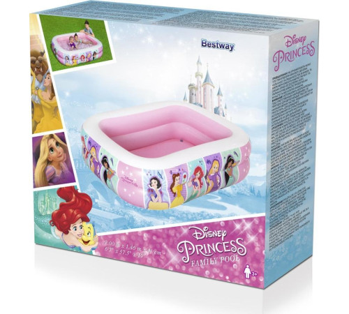 Басейн надувний дитячий Disney Princesses Bestway 91056 200x146x48 см