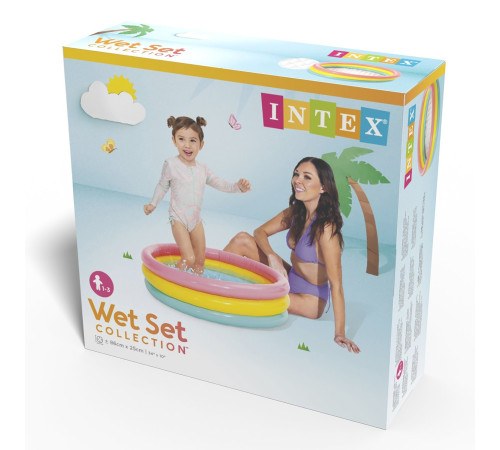 Басейн надувний дитячий Веселка INTEX 58924 86x25 см