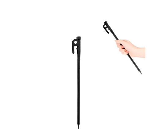 Кілочок з гачком T-подібний Mobi Garden NX20672046 300 мм, чорний