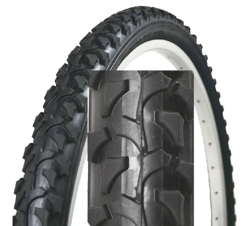 Шина 24 x 1.95 ZY-012, чорний Шина 24 x 1.95 ZY-012, чорний