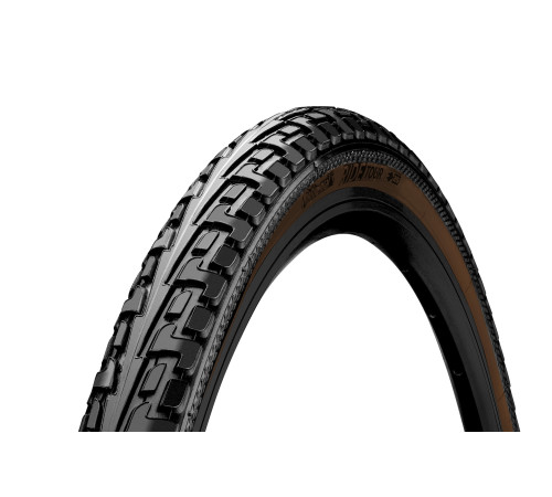 Шина 28 x 1.75 /700 x 47C/ CONTINENTAL Ride Tour ECO25 чорний/коричневий Шина 28 x 1.75 /700 x 47C/ CONTINENTAL Ride Tour ECO25 чорний/коричневий