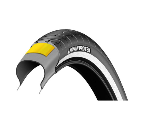 Шина 28 /700X35C/ MICHELIN PROTEK BR з рефлексом 730г Шина 28 /700X35C/ MICHELIN PROTEK BR з рефлексом 730г