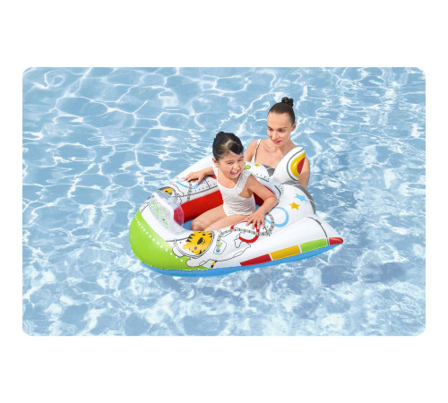 Pontonik plażowy statek kosmiczny 104 x 99 cm Bestway 34178