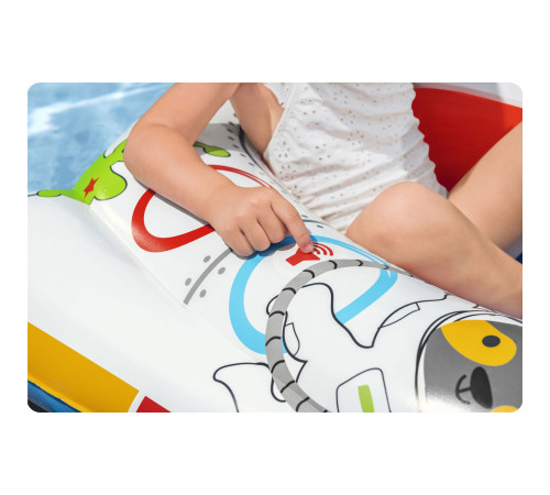 Pontonik plażowy statek kosmiczny 104 x 99 cm Bestway 34178