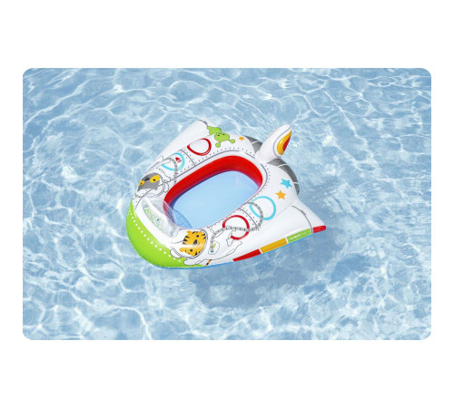 Pontonik plażowy statek kosmiczny 104 x 99 cm Bestway 34178