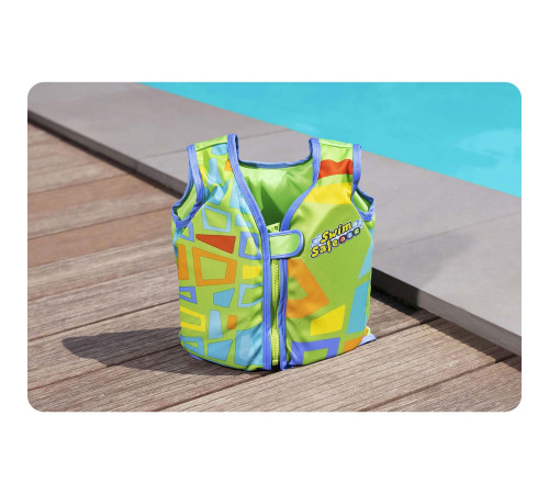 Жилет для плавання Bestway 32177 розмір M/L, зелений