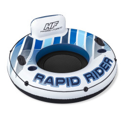 Коло надувне зі спинкою Bestway Rapid Rider 43116 синьо-біле, 132 см