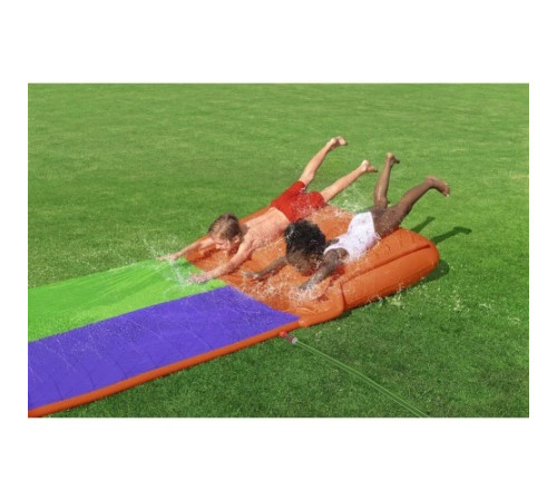 Гірка водна подвійна BESTWAY SplashCoaster, 488 см Гірка водна подвійна BESTWAY SplashCoaster, 488 см