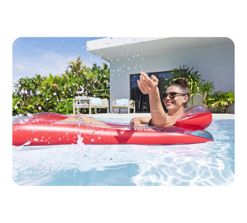 Матрац надувний для плавання Bestway 43103 червоний, 160 х 84 см