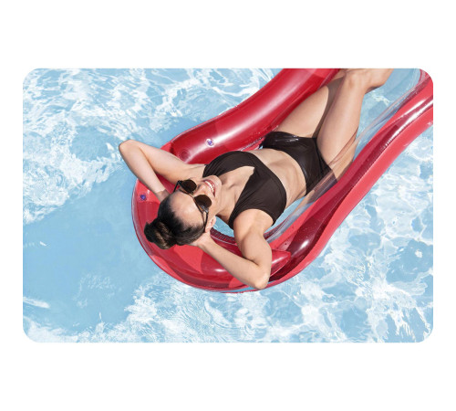 Матрац надувний для плавання Bestway 43103 червоний, 160 х 84 см